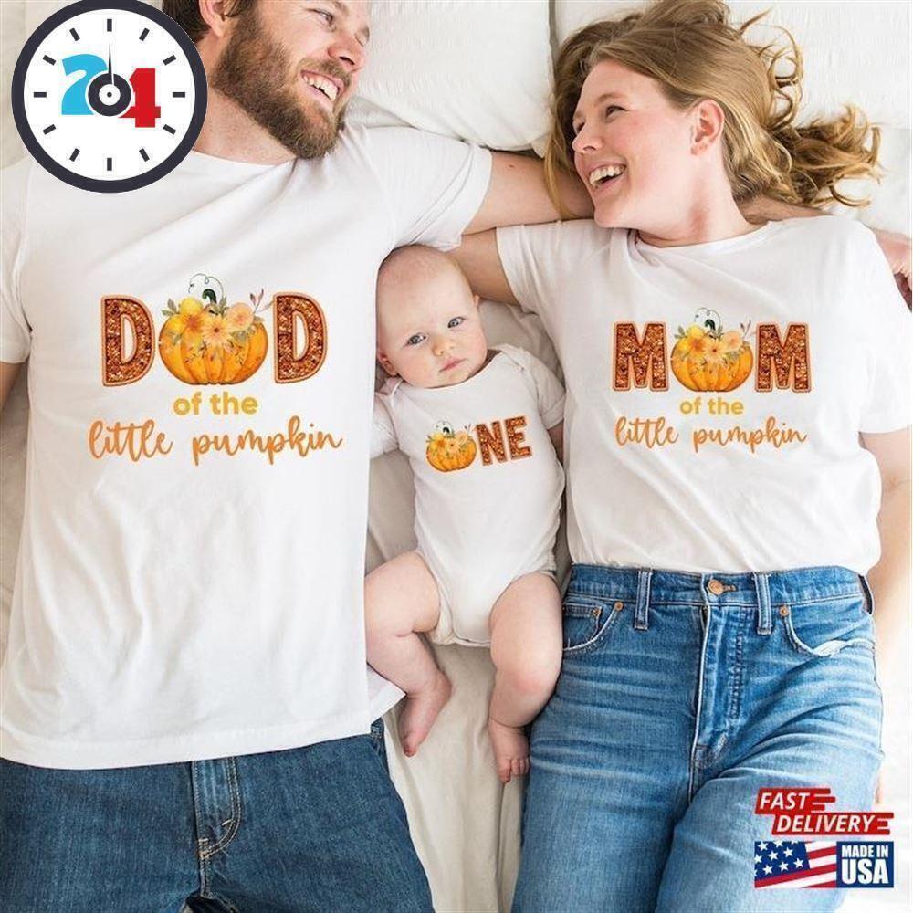 Fall First Birthday Thankful One Family Party Unisex T-Shirt